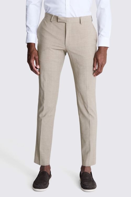 DKNY Slim Fit Taupe Trousers