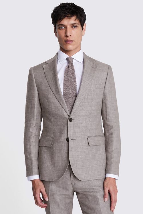 Italian Slim Fit Light Taupe...