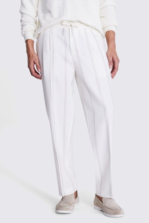 Ecru Stripe Beach Trousers