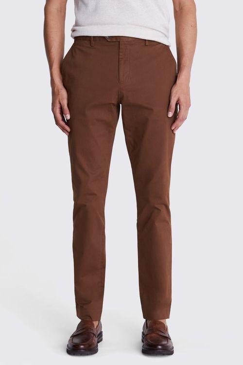 Slim Fit Copper Stretch Chinos