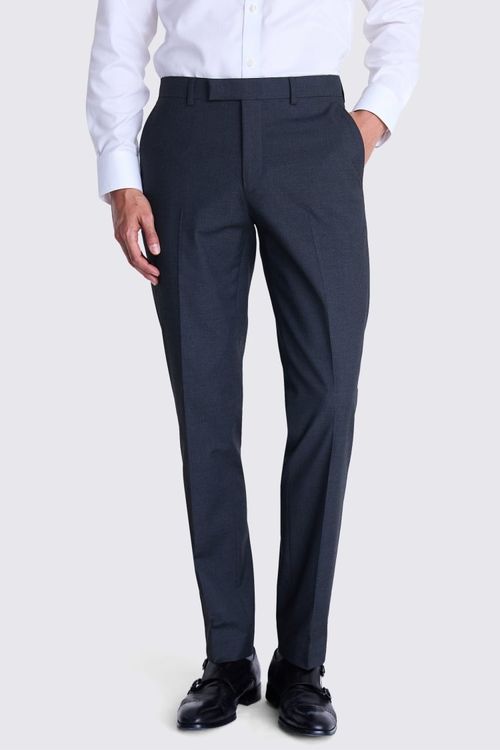 Tailored Fit Charcoal Stretch...