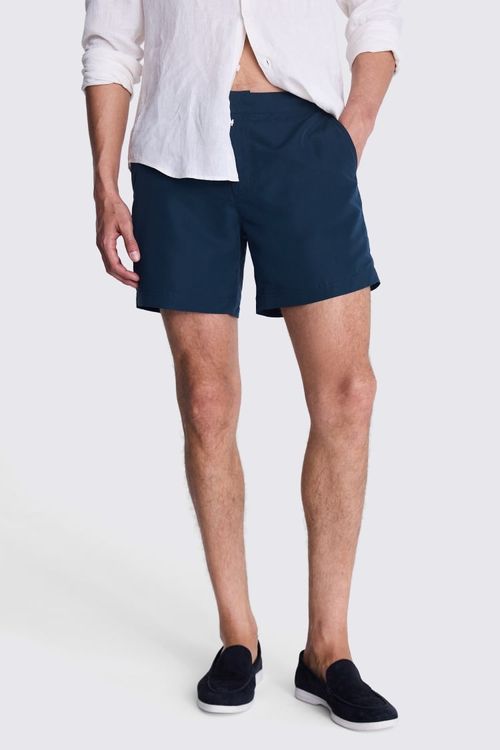 Navy Peached Smart Swim Shorts