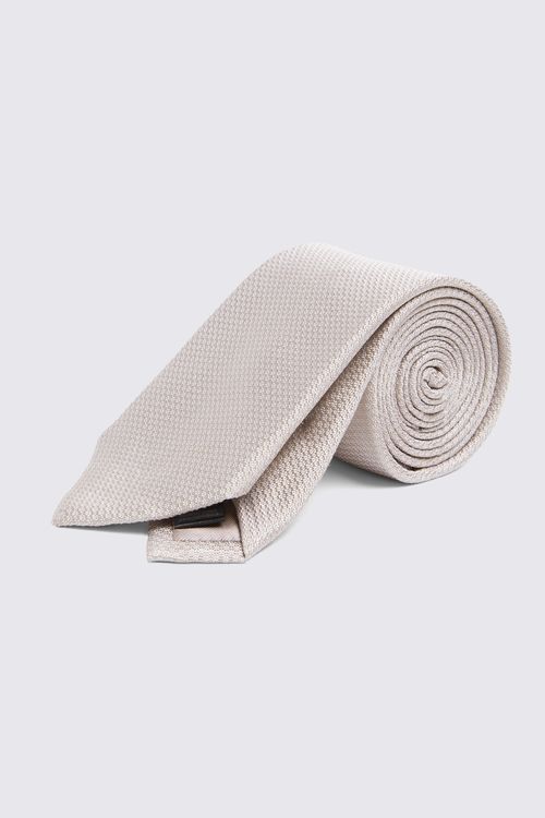 Champagne Silk Semi-Plain Tie