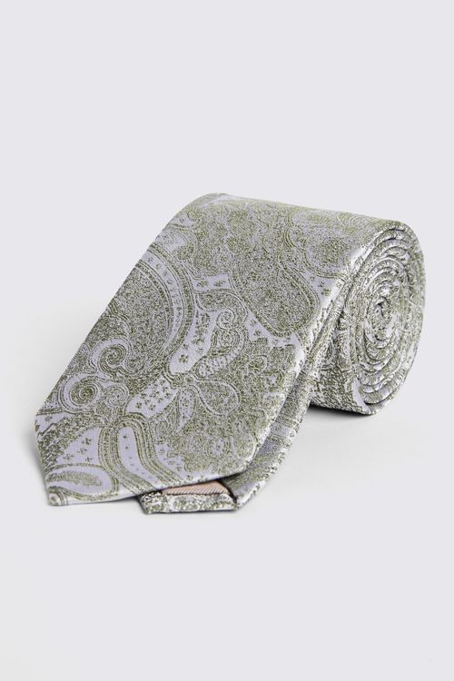 Sage Wedding Paisley Tie