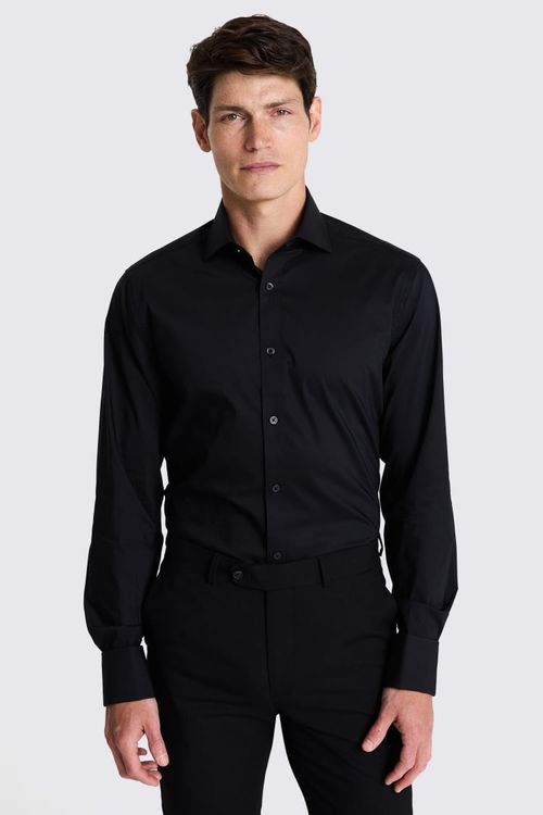 Tailored Fit Black Stretch...