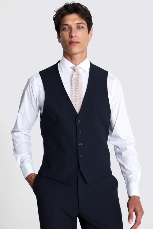 French Connection Slim Fit Navy Waistcoat