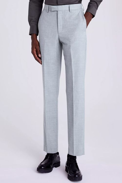 Tailored Fit Grey Stretch...