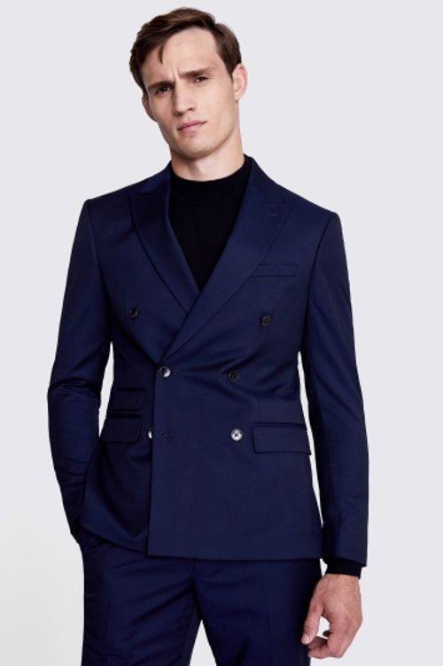 Slim Fit Teal Velvet Jacket