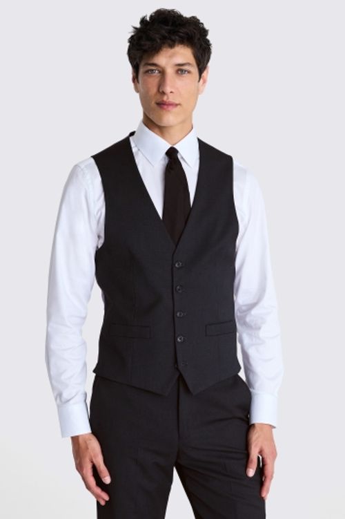 Tailored Fit Charcoal Stretch...