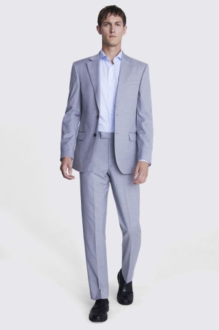 Slim Fit Grey Stretch Suit Jacket