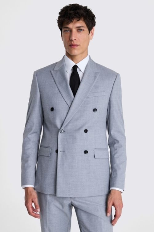 Slim Fit Grey Stretch Suit...