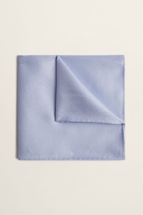 Plain Sky Blue Pocket Square