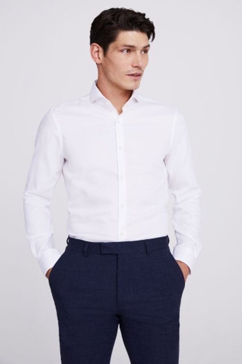 White Royal Oxford Slim Fit Shirt