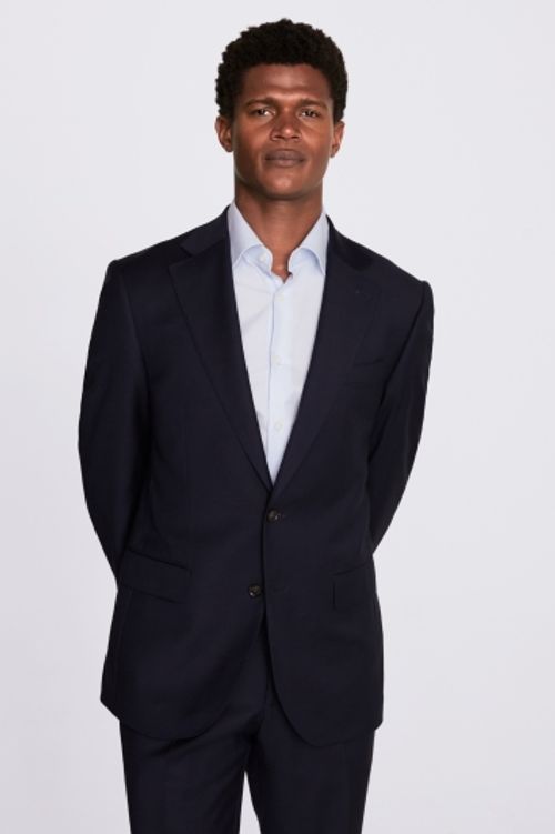 Regular Fit Navy Twill Suit...