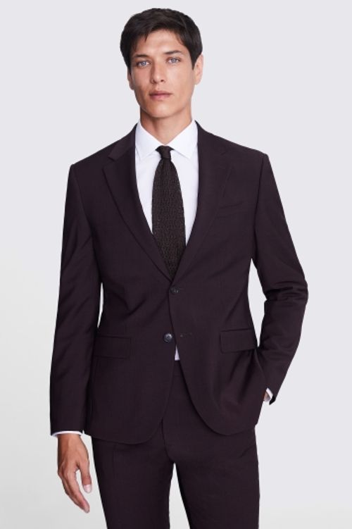 DKNY Slim Fit Claret Suit...
