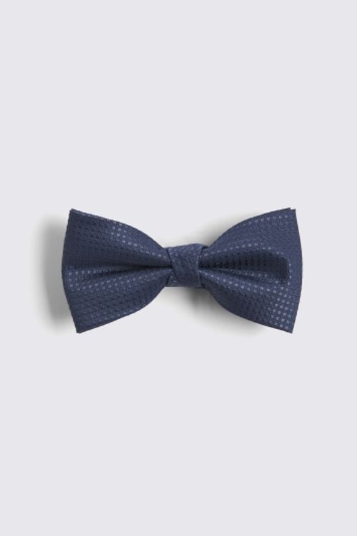 Navy Texture Bow Tie