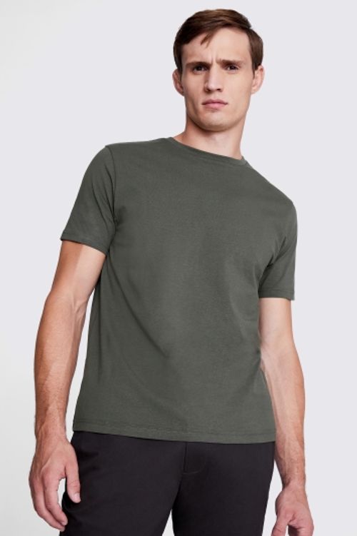 Khaki Crew-Neck T-Shirt