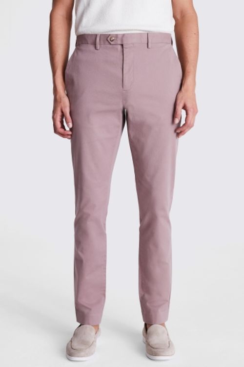 Slim Fit Dusty Pink Stretch...