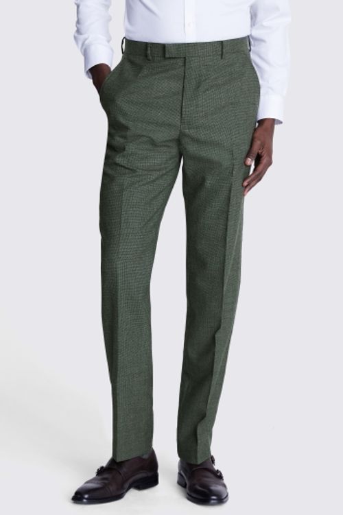 Regular Fit Green Puppytooth...