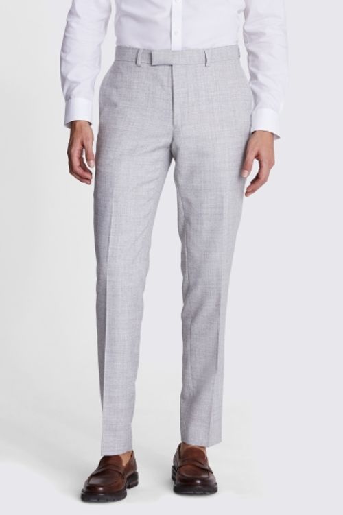 Slim Fit Light Grey Trousers