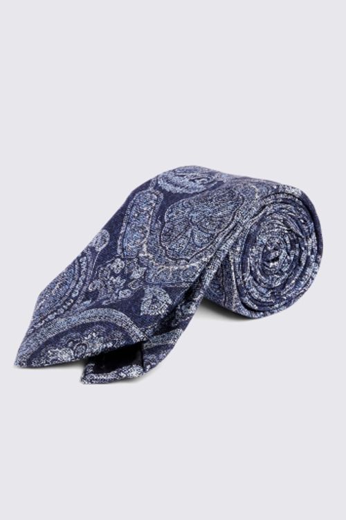 Bottinelli Navy Silk Paisley...