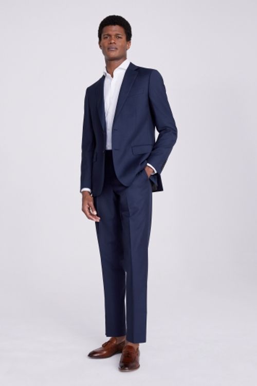 Italian Tailored Fit Blue Trousers