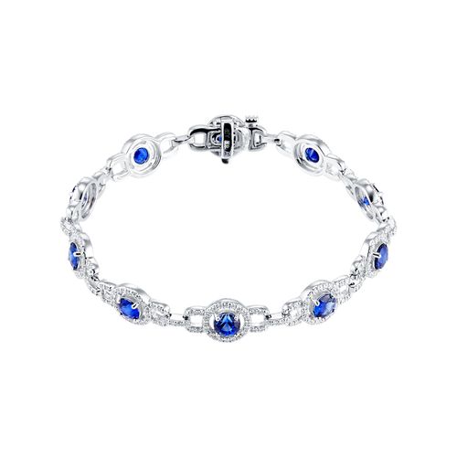 18ct White Gold Sapphire &...