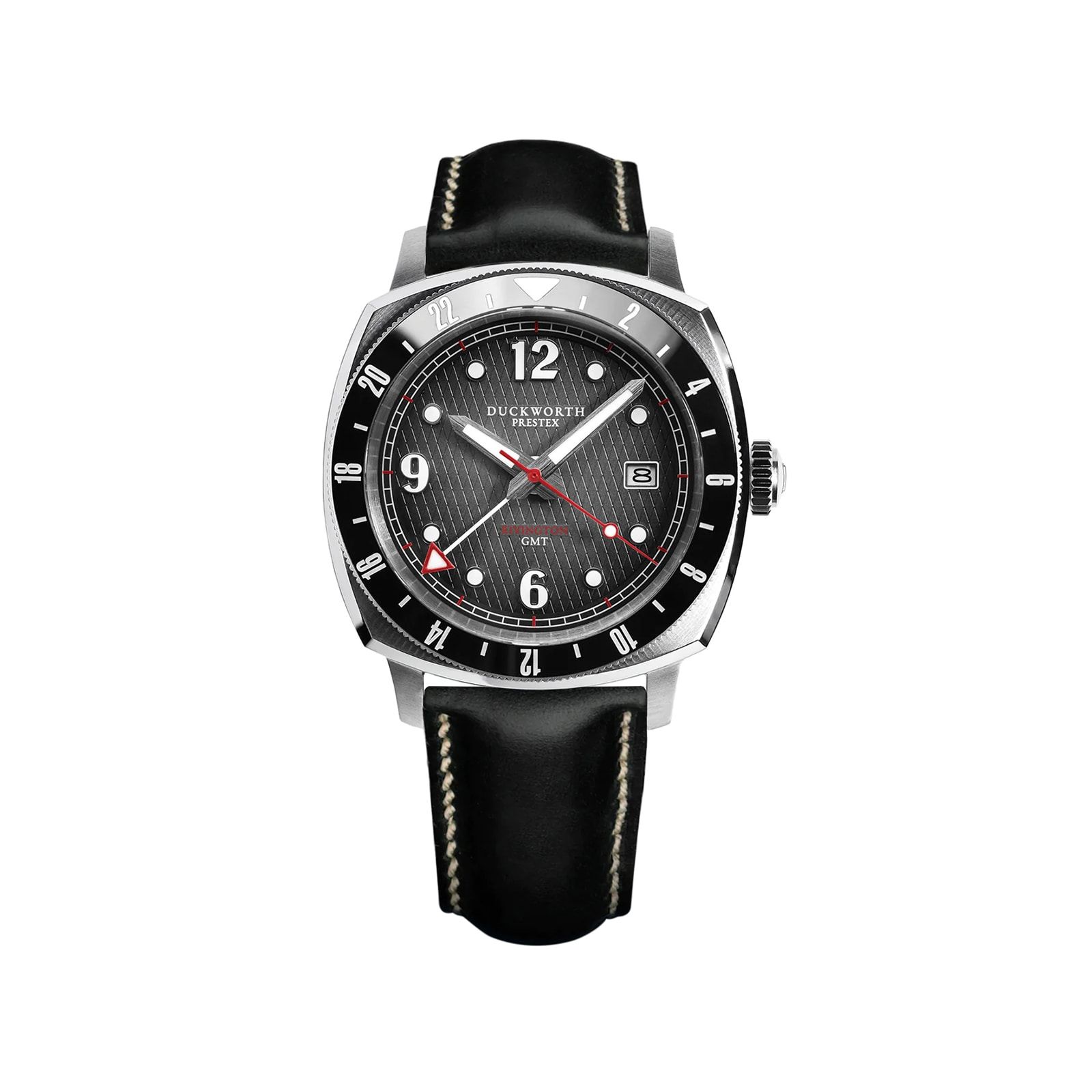 Rivington GMT 42mm Mens Watch Black Leather 795.00 Buchanan