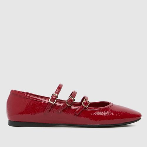 schuh lianna mary jane ballerina flat shoes in red