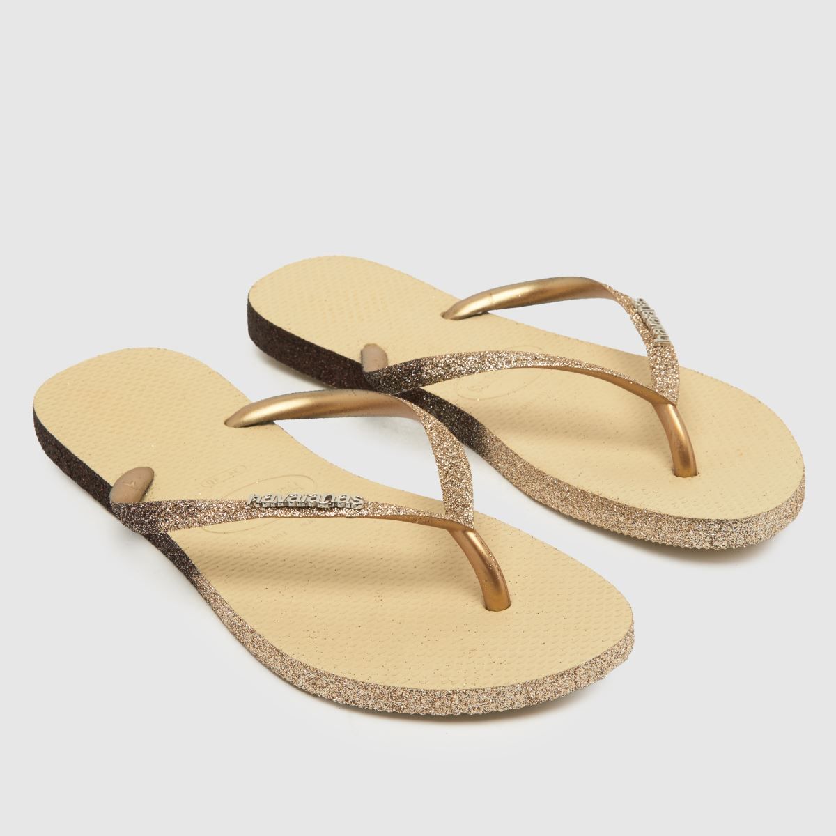 Havaianas slim sparkle sandals in gold 39.00 Brent Cross