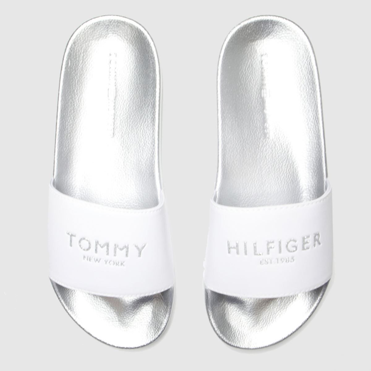 tommy hilfiger mirror sparkle sliders