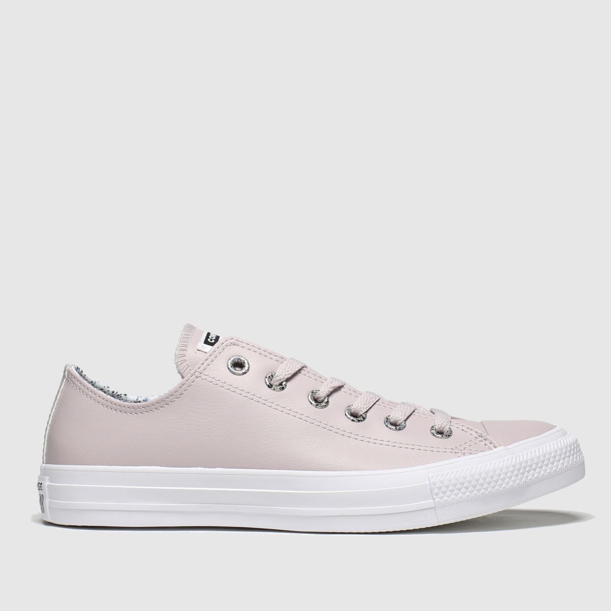 converse grey all star peached canvas ox trainers