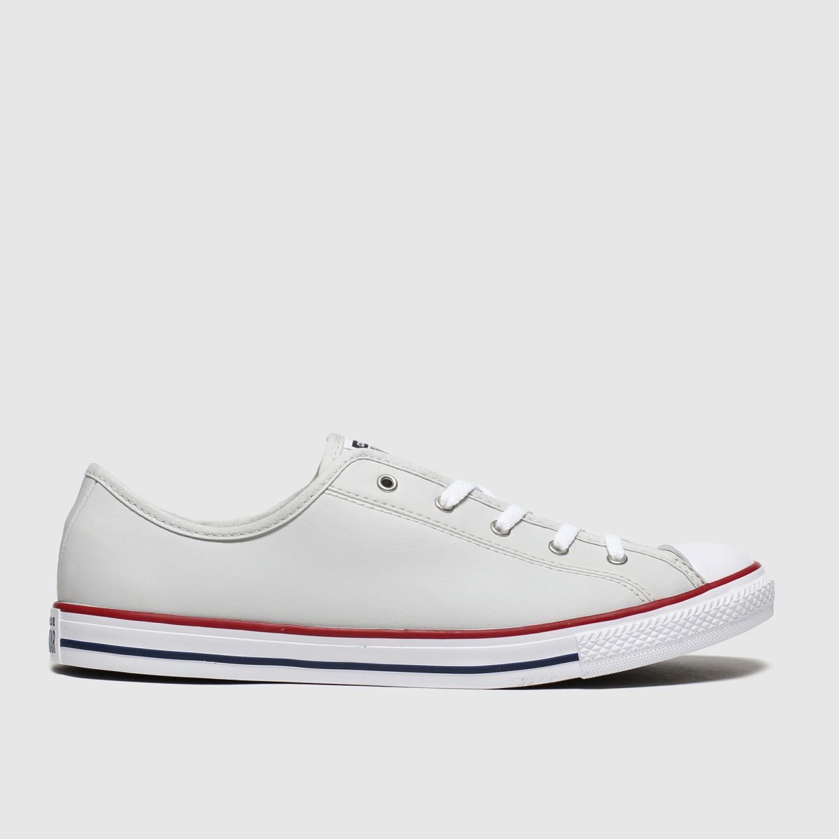 white & gold all star dainty gs ox trainers