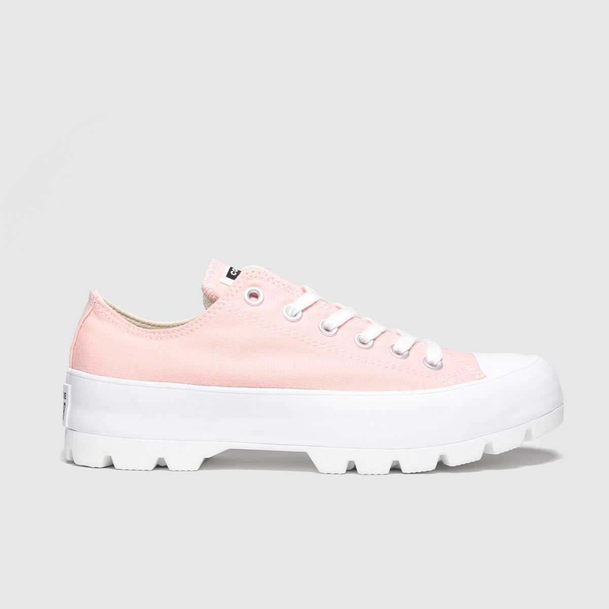 pale pink all star frilly thrills ox trainers