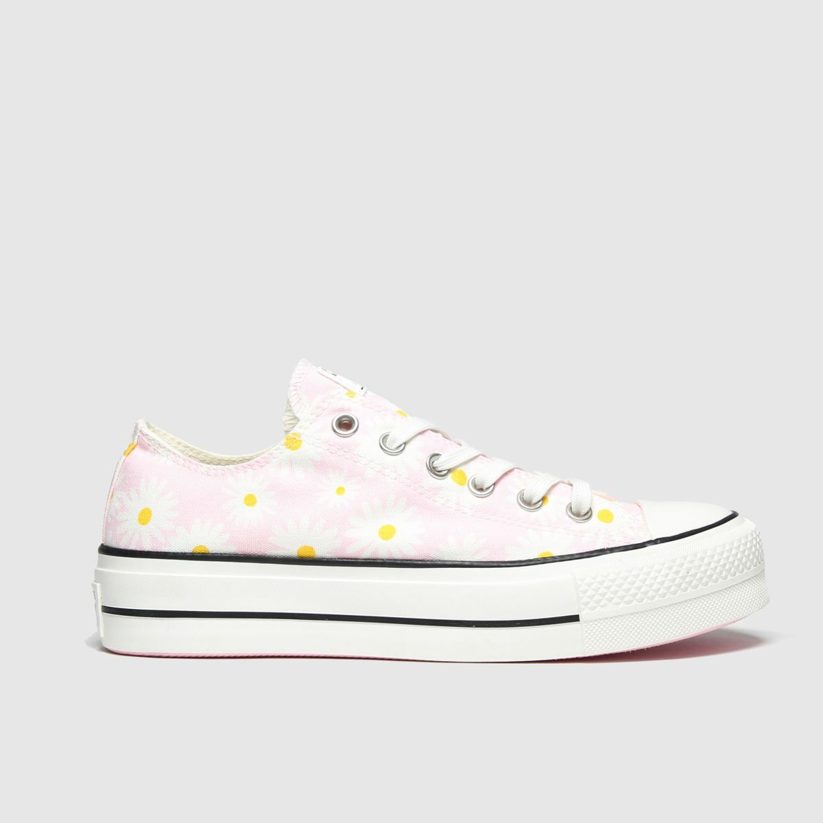 converse pale pink big eyelets glitter ox trainers