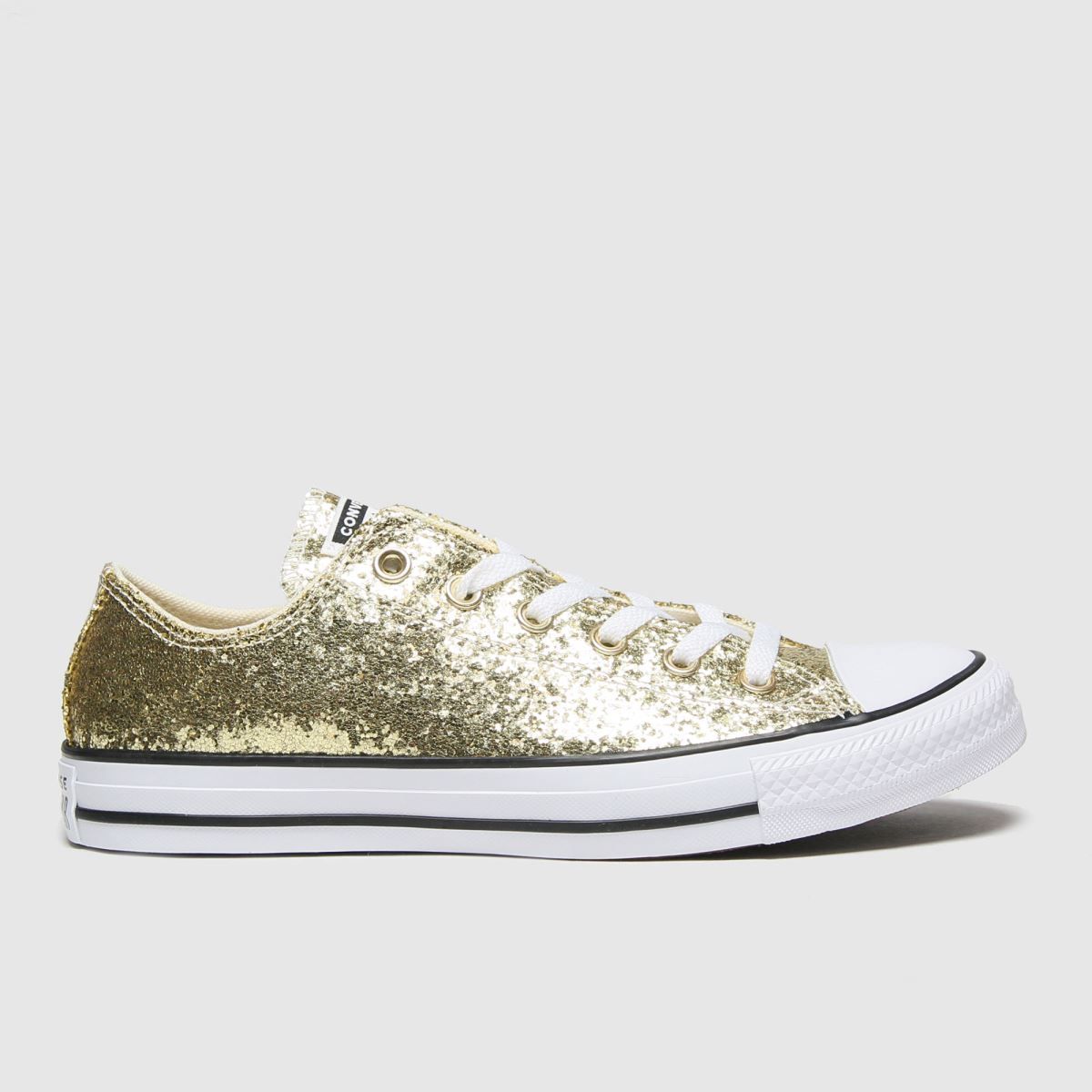 Converse Pale Pink Big Eyelets Glitter 