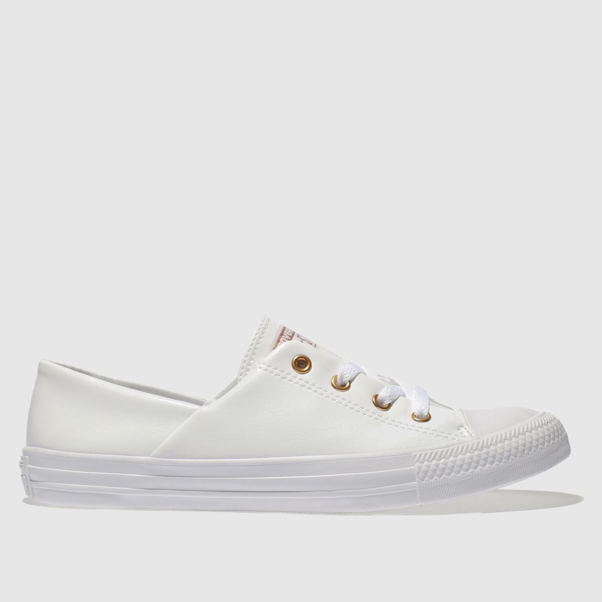 white & gold chuck taylor all star craft ox trainers