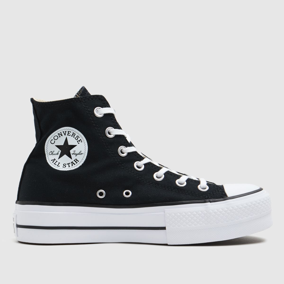 converse white all star clean lift trainers