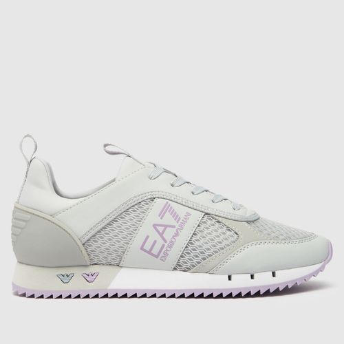 EA7 Emporio Armani mesh runner trainers in grey