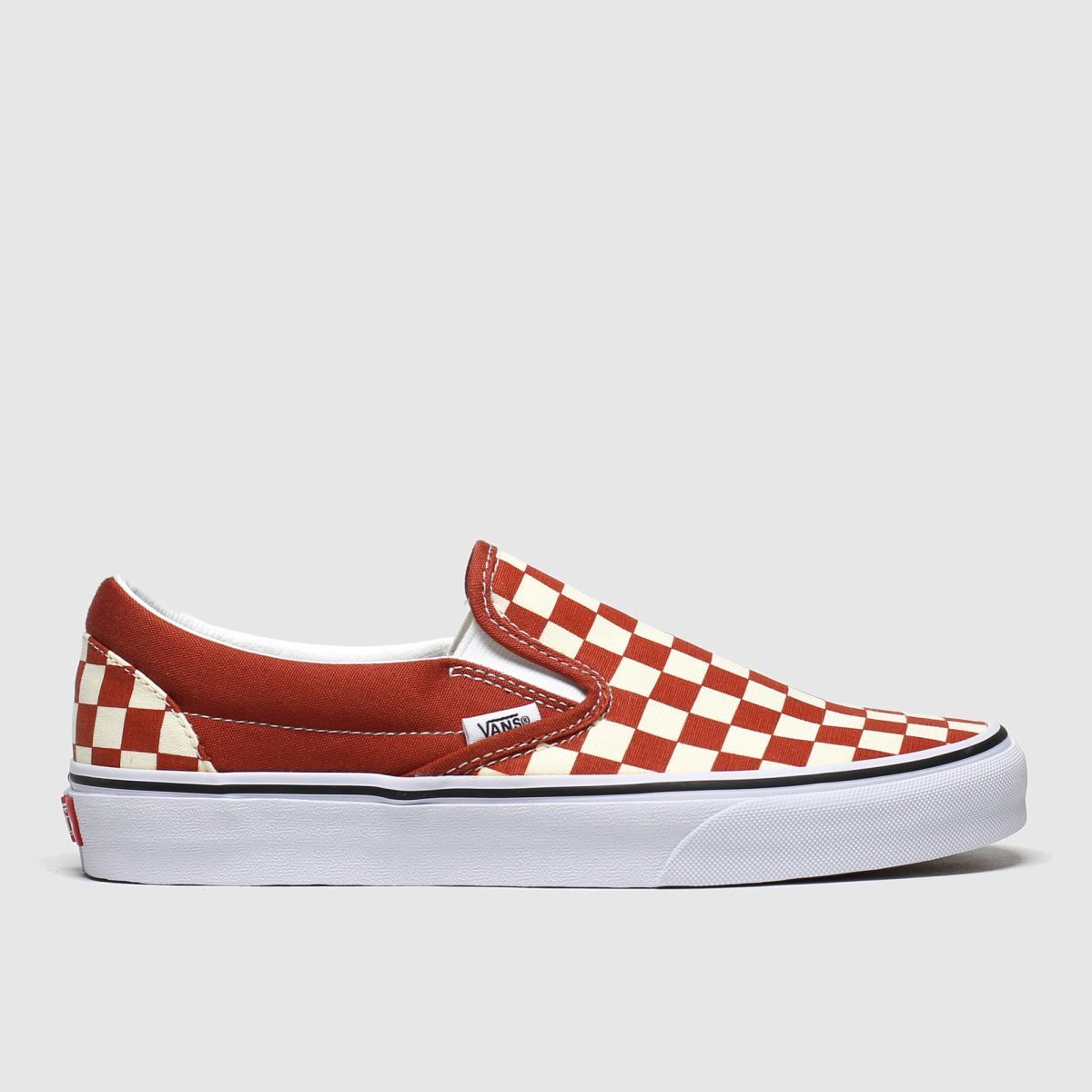 vans pale blue classic slip check foxing trainers