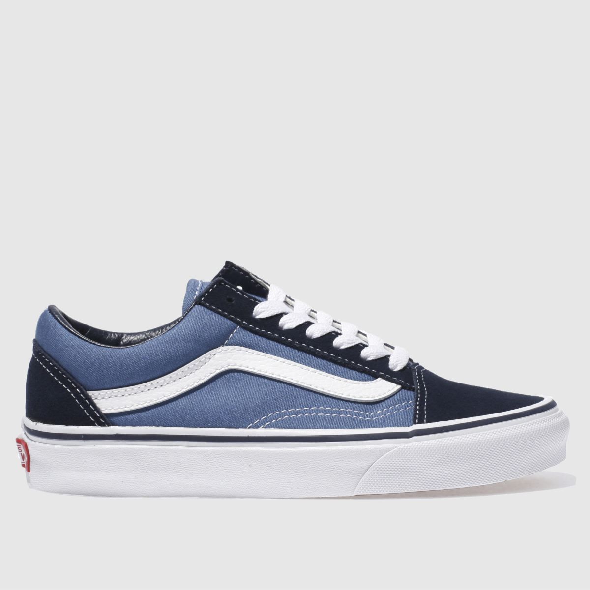 Old skool vans store blue and white