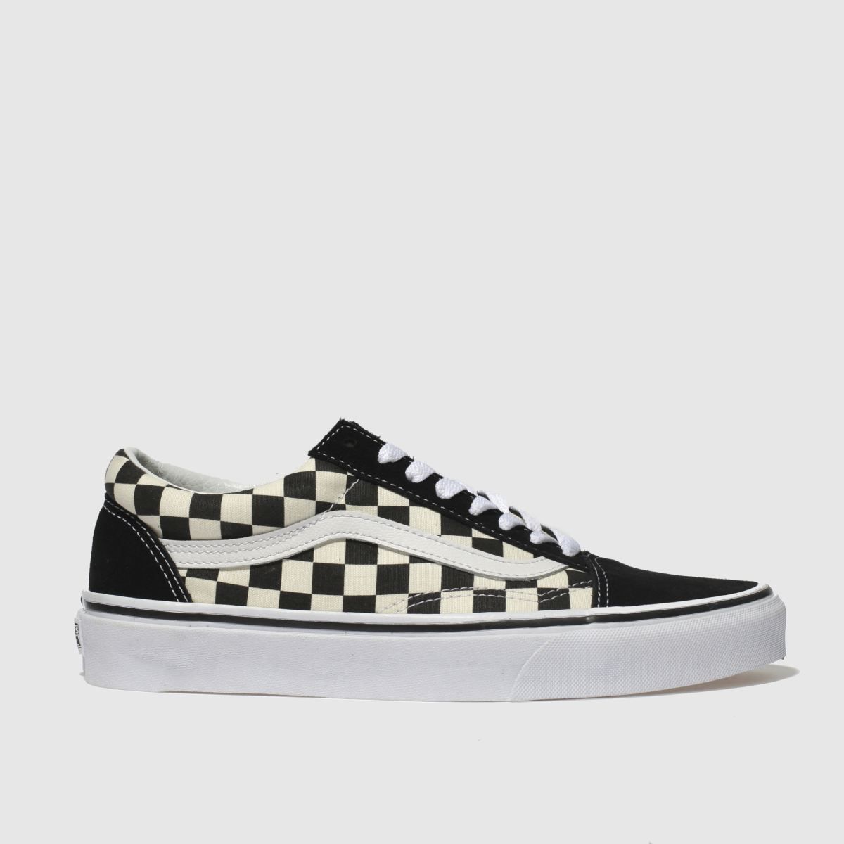 vans pale blue classic slip check foxing trainers