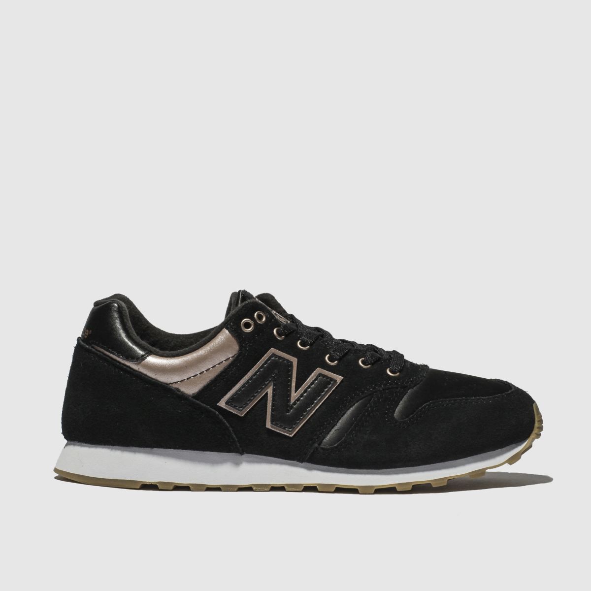 new balance trainers black and gold