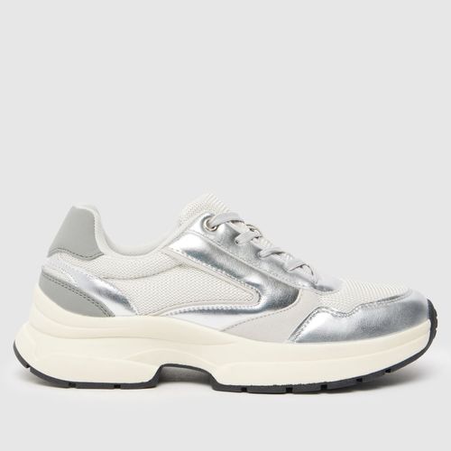 schuh maura chunky trainers in silver