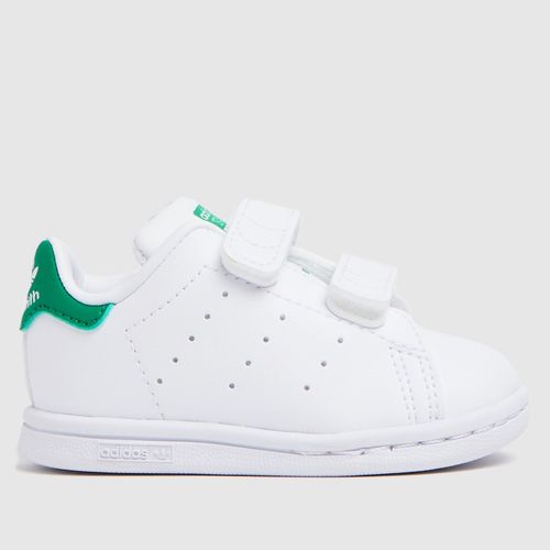 adidas white & green stan...