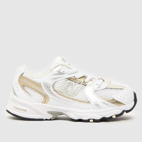 New Balance white & gold 530...