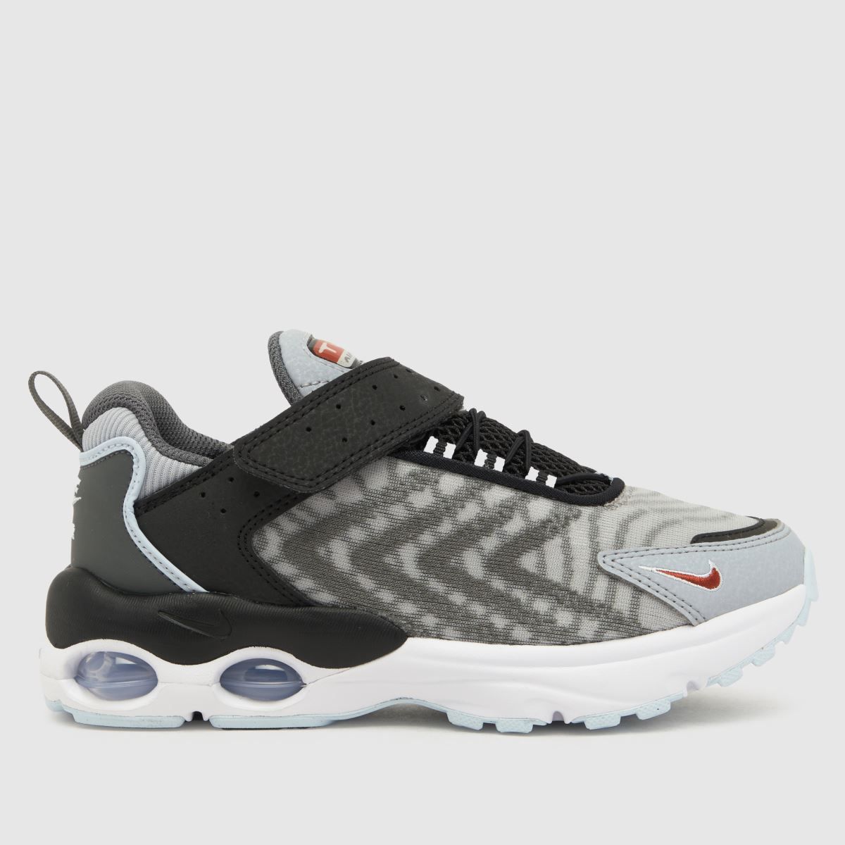 Nike black  and  grey air max clearance axis trainers youth