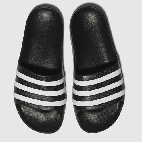 adidas black & white adilette...