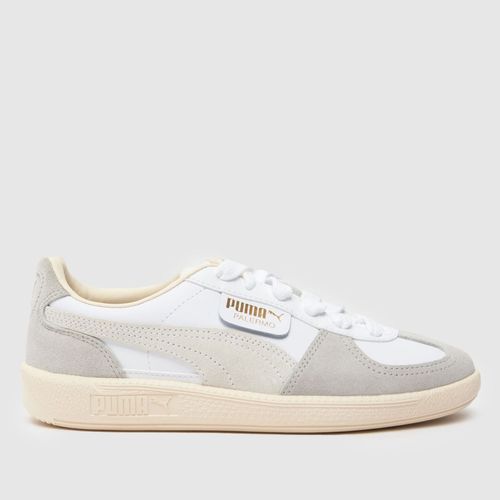 PUMA white & grey palermo...