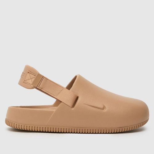 Nike calm mule sandals in tan